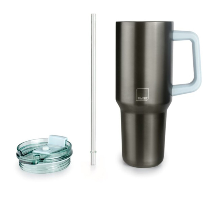 Mug with handle Ibili 669009 Green Stainless steel 900 ml