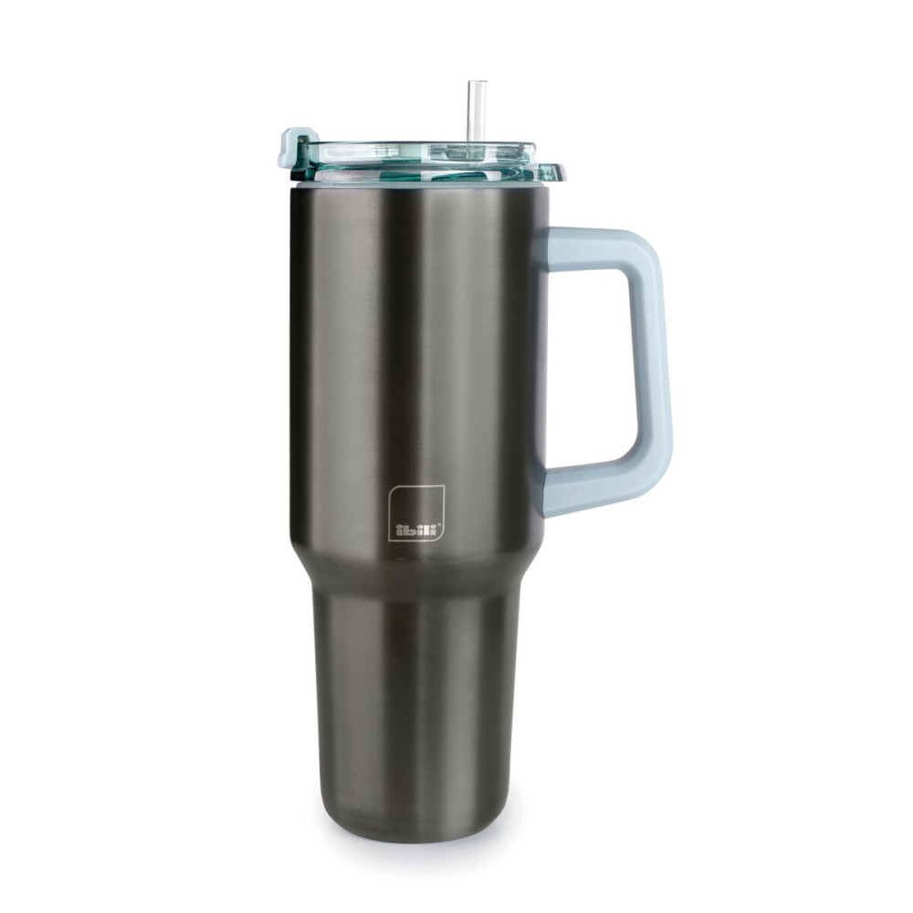 Mug with handle Ibili 669009 Green Stainless steel 900 ml