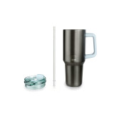 Mug with handle Ibili 669009 Green Stainless steel 900 ml