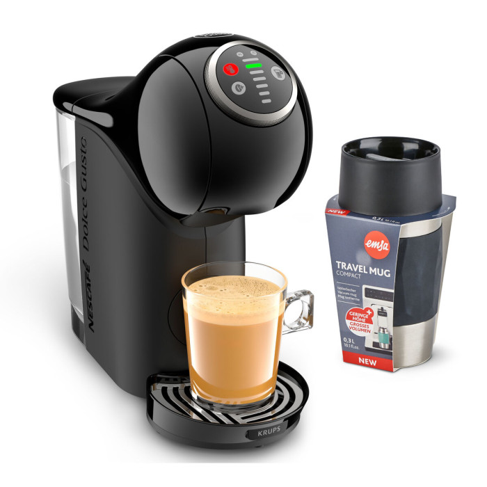 Capsule Coffee Machine Krups KP3408TMS GENIO S PL Black 1500 W 15 bar 0,8 L (2 Units)
