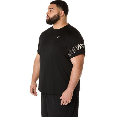 Men’s Short Sleeve T-Shirt Asics Icon Black