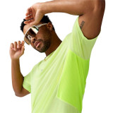 Men’s Short Sleeve T-Shirt Brooks High Point Sleeve 2.0 Yellow