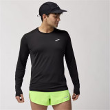 Men’s Long Sleeve T-Shirt Brooks Atmosphere Long Sleeve 3.0 Black