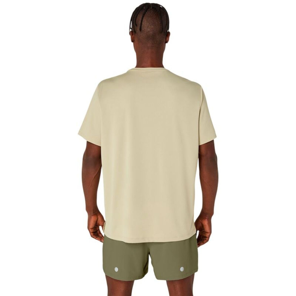 Men’s Short Sleeve T-Shirt Asics Fujitrail Logo Beige