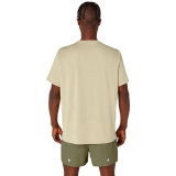 Men’s Short Sleeve T-Shirt Asics Fujitrail Logo Beige
