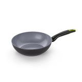 Wok Pan Monix M261232 Grey Aluminium Ø 28 cm