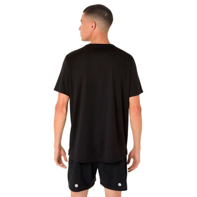 Men’s Short Sleeve T-Shirt Asics Fujitrail Logo Black