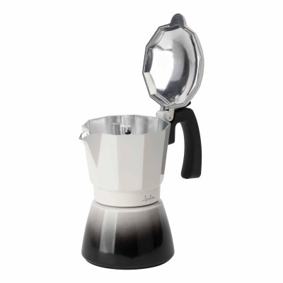 Italian Coffee Pot JATA HCAF2409 Cream Aluminium 9 Cups