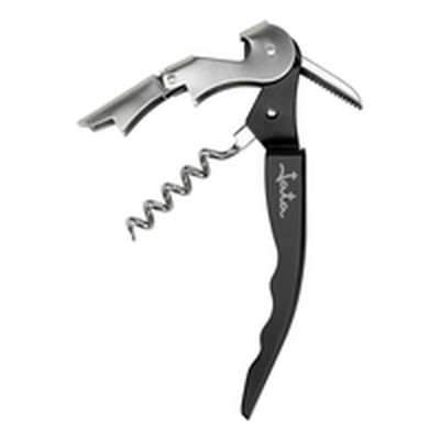 Bottle Opener with Corkscrew JATA Black Stainless steel