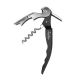 Bottle Opener with Corkscrew JATA Black Stainless steel