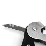 Bottle Opener with Corkscrew JATA Black Stainless steel