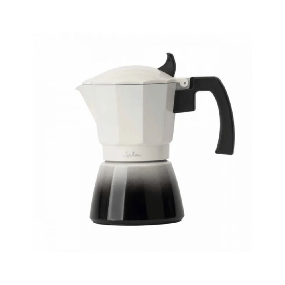 Italian Coffee Pot JATA HCAF2403 Cream Aluminium 3 Cups