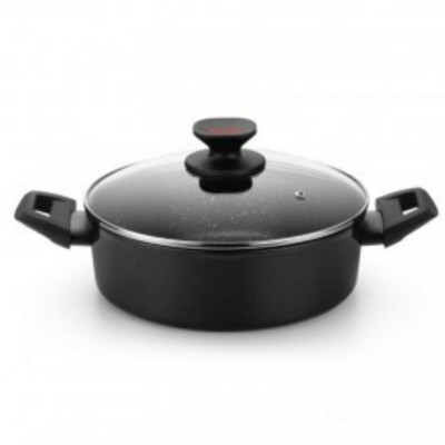 Casserole Monix TITAN ROCK Black Ø 28 cm