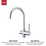 Mixer Tap Teka OS 200 Chrome Stainless steel