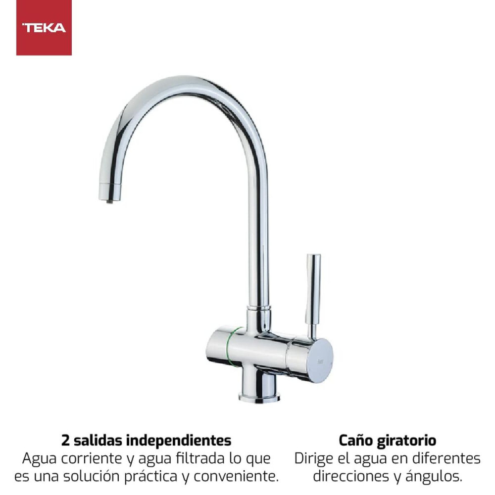 Mixer Tap Teka OS 200 Chrome Stainless steel