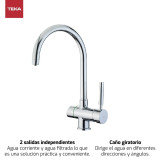 Mixer Tap Teka OS 200 Chrome Stainless steel