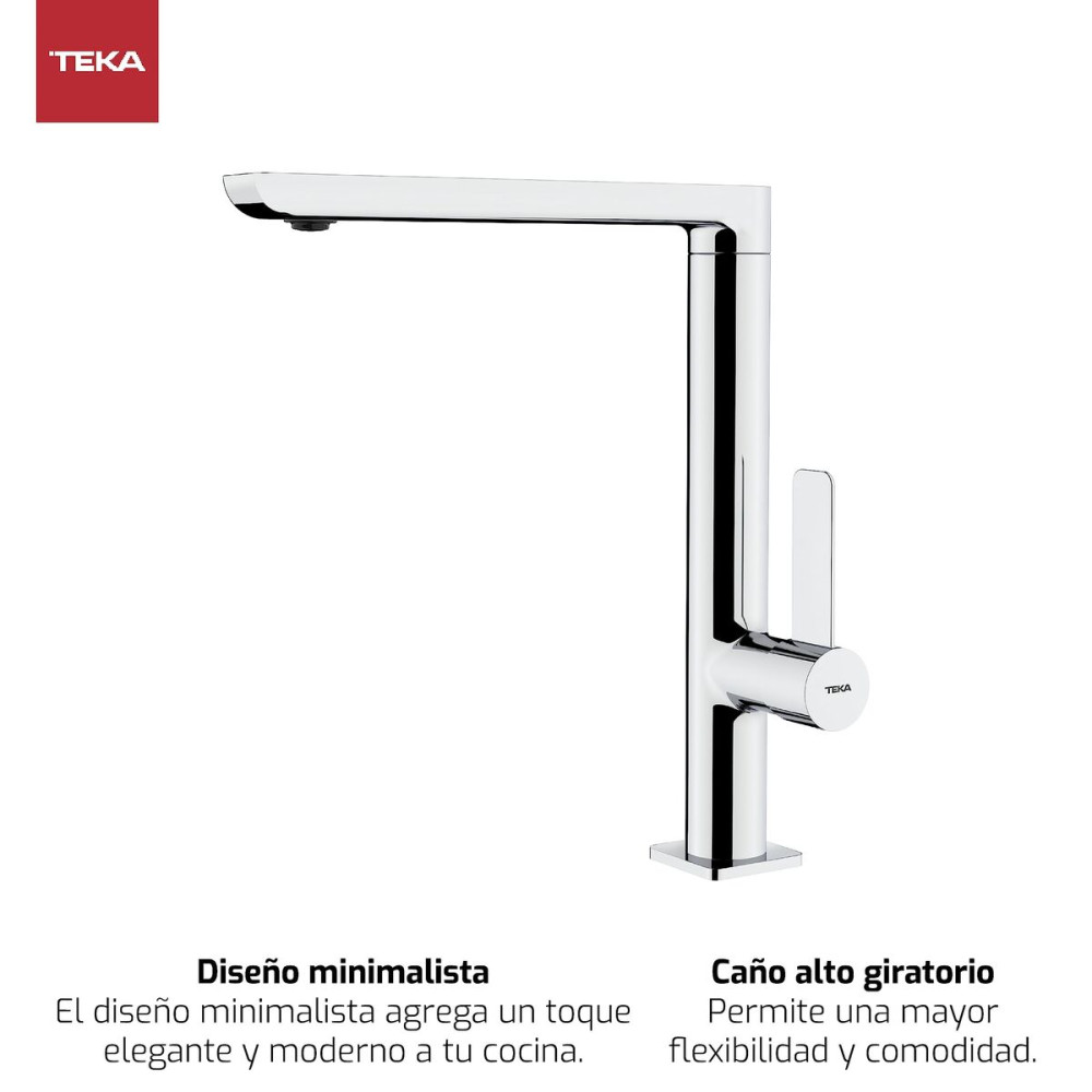 Mixer Tap Teka FO 915 Silver Metal