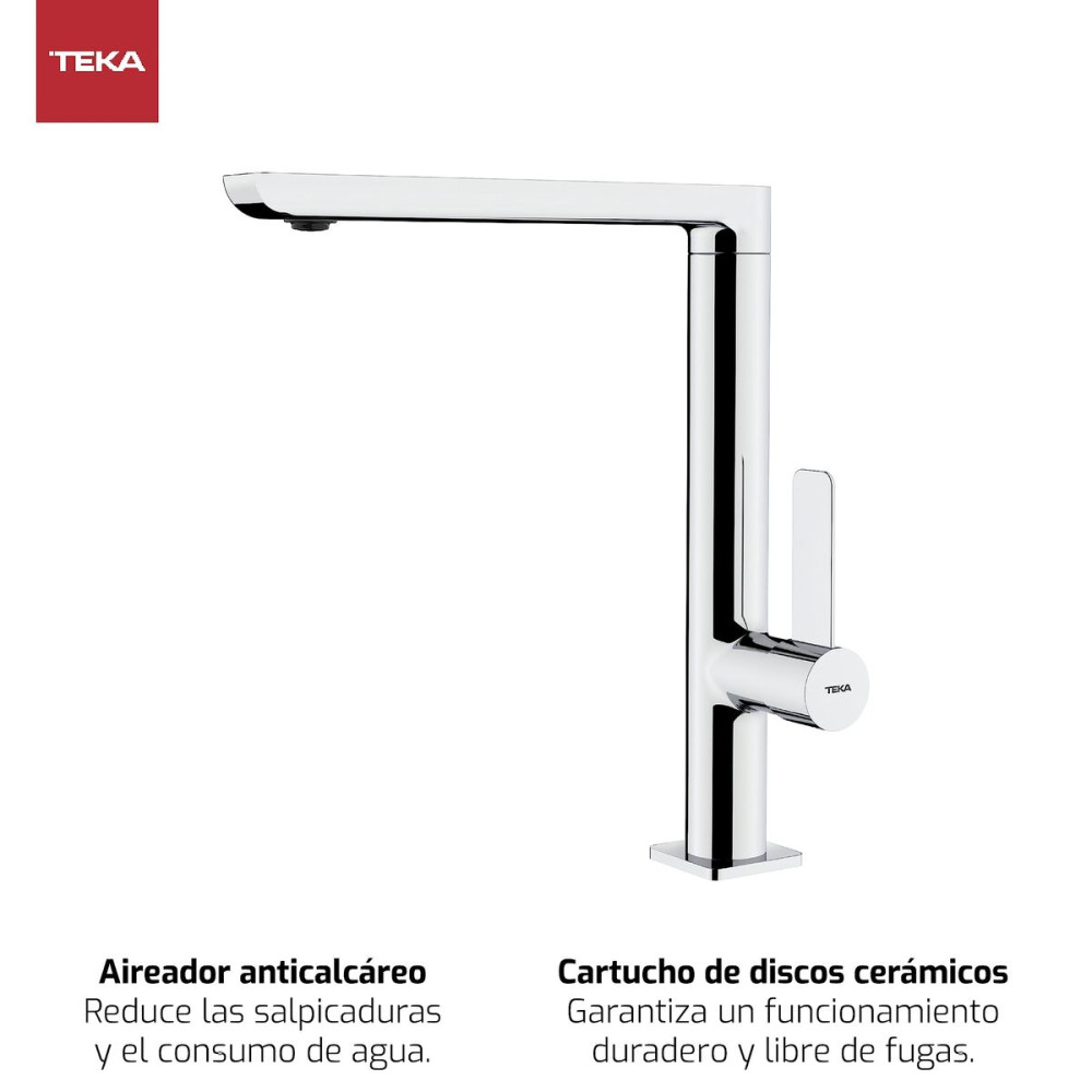 Mixer Tap Teka FO 915 Silver Metal