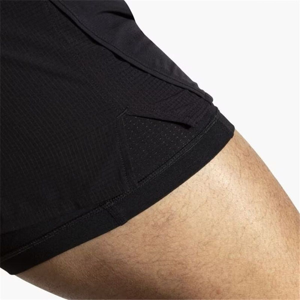 Men's Sports Shorts Brooks High Point 5" 2-in-1 Black