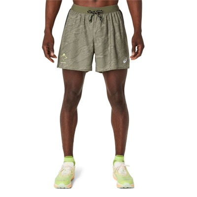 Men's Sports Shorts Asics Fujitrail All Over Print Olive