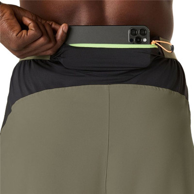 Men's Sports Shorts Asics Fujitrail All Over Print Olive