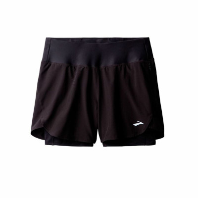 Sports Shorts for Women Brooks Chaser 5" 2-In-1 20 Black