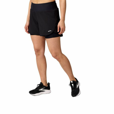 Sports Shorts for Women Brooks Chaser 5" 2-In-1 20 Black