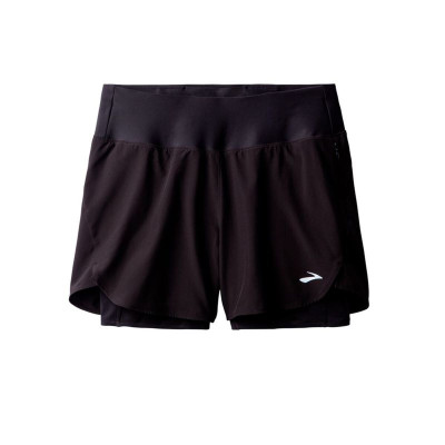 Sports Shorts for Women Brooks Chaser 5" 2-In-1 20 Black