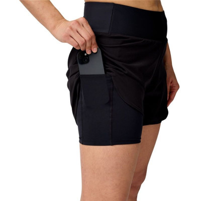 Sports Shorts for Women Brooks Chaser 5" 2-In-1 20 Black