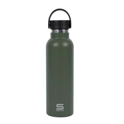 Water bottle Safta Verde camo Silicone Stainless steel