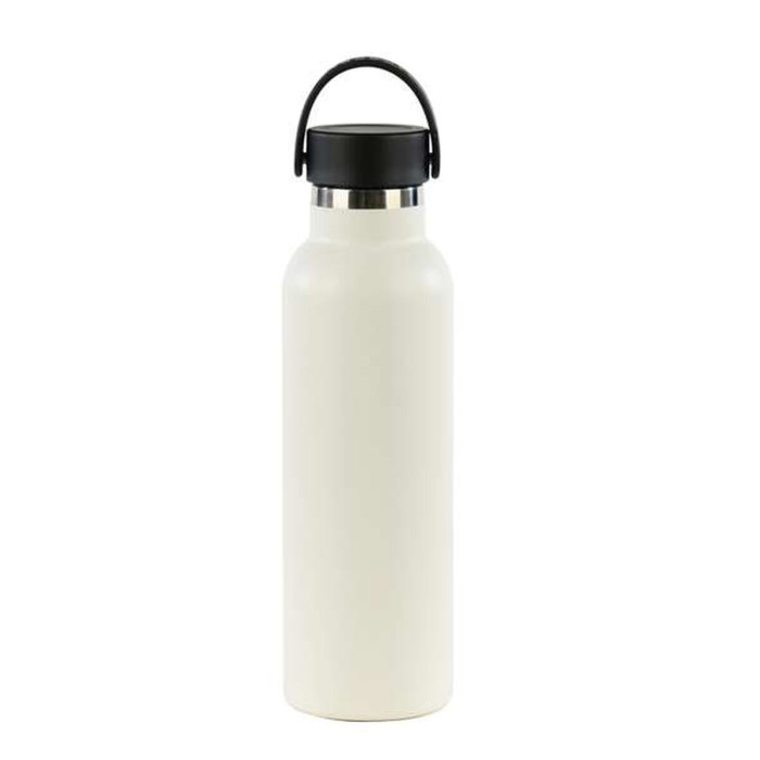 Water bottle Safta Blanco White Silicone Stainless steel