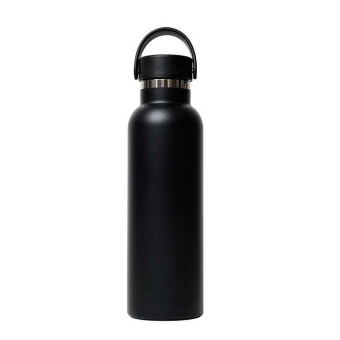 Water bottle Safta Negro Black Silicone Stainless steel