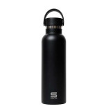 Water bottle Safta Negro Black Silicone Stainless steel