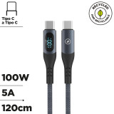 USB-C to USB-C Cable Muvit MC147-R-A Grey