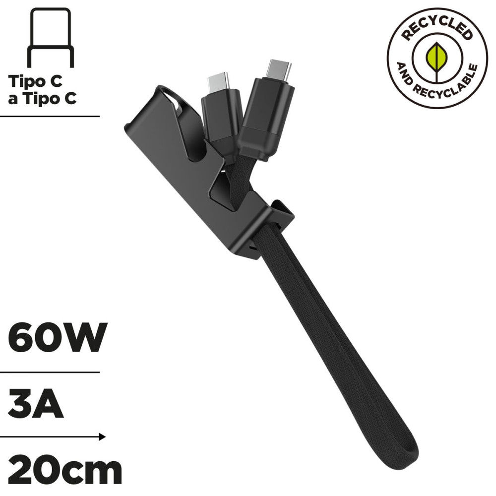 USB Cable Muvit MC167-RA-A Black