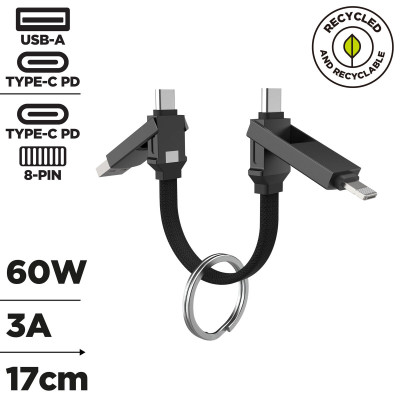 USB Cable Muvit MC278-A Black