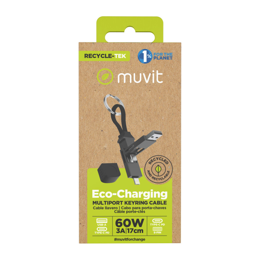 USB Cable Muvit MC278-A Black