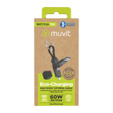 USB Cable Muvit MC278-A Black