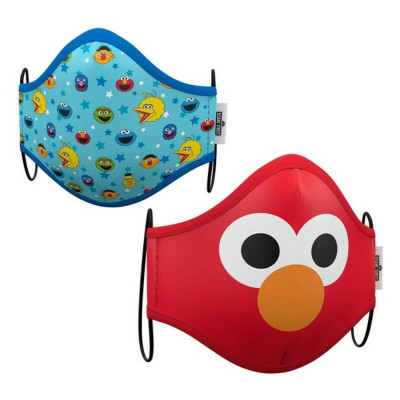 Hygienic Reusable Fabric Mask Sesame Street Premium 3-5 years