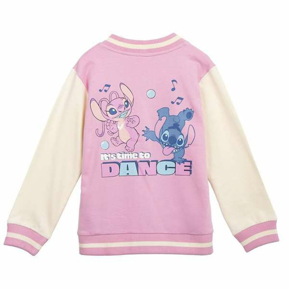 Children's Tracksuit Top Stitch Pink