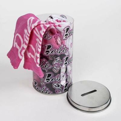 Socks Barbie Multicolour 35-38 Money box 4 pairs
