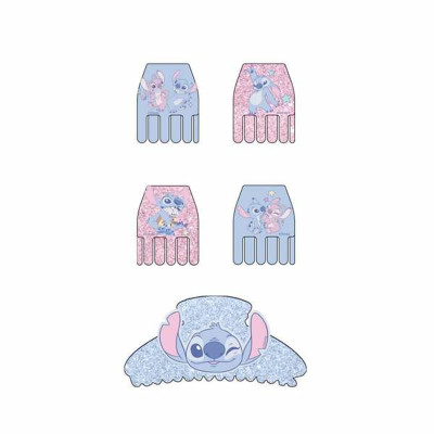 Hair Clips Stitch Blue