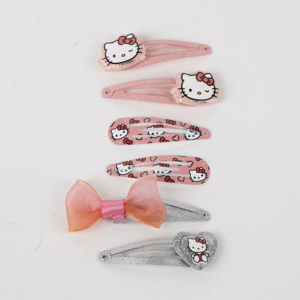 Hair Clips Hello Kitty Pink