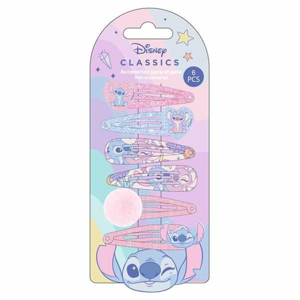 Hair Clips Stitch Blue