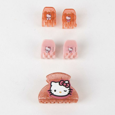 Hair Clips Hello Kitty Pink