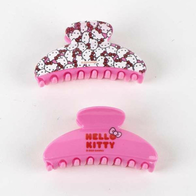 Hair Clips Hello Kitty Pink
