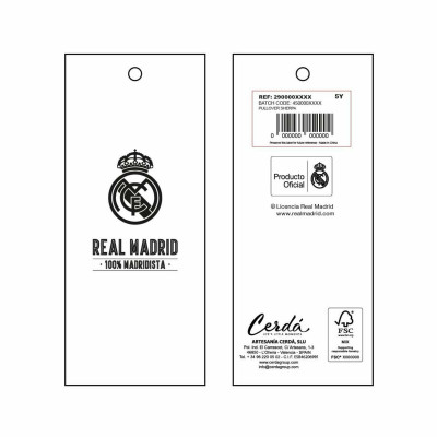 Hooded Sweatshirt for Girls Real Madrid C.F. Blue 5 Years