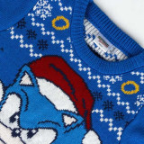 Sweater Sonic Blue Christmas 8 Years