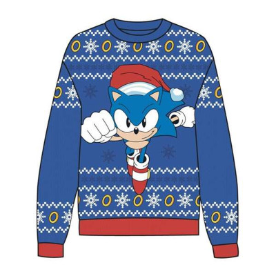 Sweater Sonic Blue Christmas 8 Years