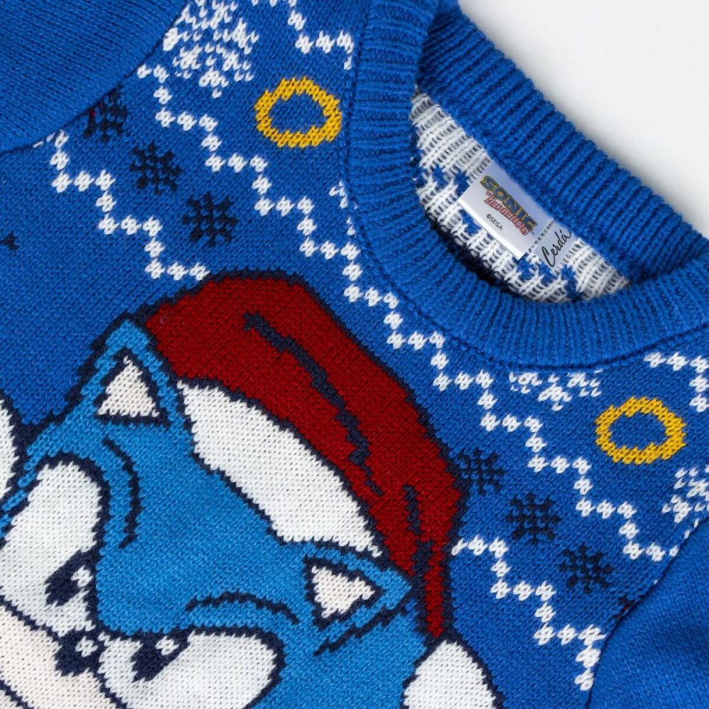 Sweater Sonic Blue Christmas 8 Years